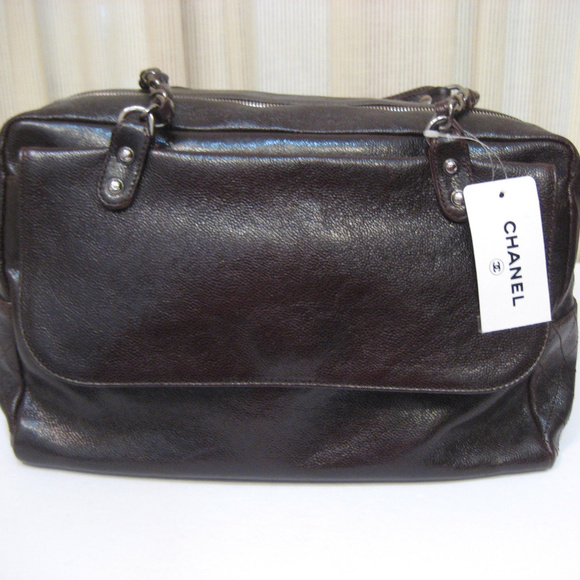 CHANEL NWT Pocket in the City Brown Bag - Picture 7 of 8